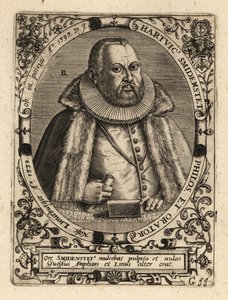 Hartwig Schmidenstedt német retorikus. alkotó: Theodore de Bry