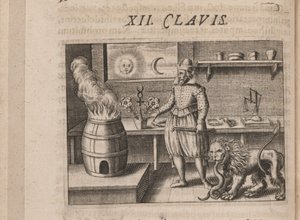 Illusztráció Tripus Avrevs számára, azaz válogatott kémikusok három értekezése.., 1618 alkotó: Theodore de Bry