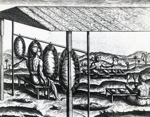 Jávai hangszerek, Theodor de Bry (1528-1598), metszet alkotó: Theodore de Bry