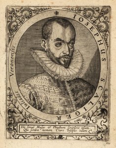Joseph Justus Scaliger francia vallási vezető. alkotó: Theodore de Bry