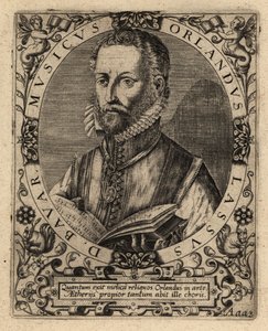 Orlande de Lassus, többszólamú zeneszerző. alkotó: Theodore de Bry