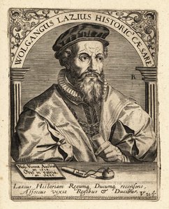 Wolfgang Laz osztrák térképész és történész. alkotó: Theodore de Bry