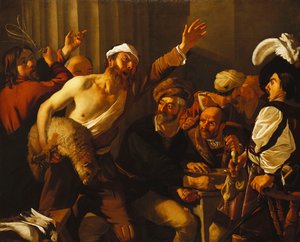 Krisztus kiűzi a pénzváltókat a templomból, 1621