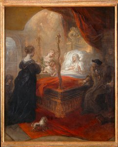 Paolai Szent Ferenc fiút jövendöl Savoyai Louise-nak ...