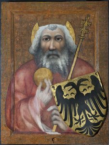 Nagy Károly – Nagy Károly, a frankok királya – Prágai Theodorik (aktív kb. 1360-1380). Tempera a panelen alkotó: Theodoricus of Prague