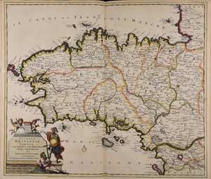Ducatus Britanniae tabula cum omnibus suis provinciis nova descriptio alkotó: Theodorus Danckerts