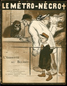 A „The Butter Plate” borítója, 125. szám, Satirique en Colors alkotó: Théophile Alexandre Steinlen