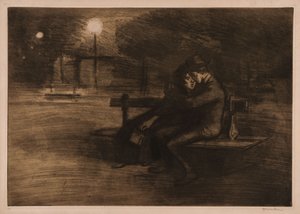 Szerelmesek a padon alkotó: Théophile Alexandre Steinlen