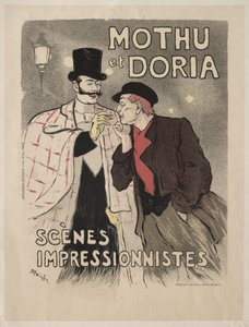 Mothu és Doria - impresszionista jelenetek alkotó: Théophile Alexandre Steinlen