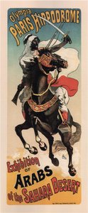 Olympia Paris Hippodrome: Arabok kiállítása alkotó: Théophile Alexandre Steinlen