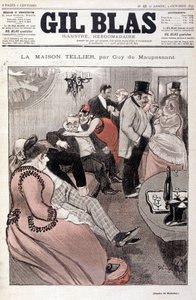 The Tellier House, Guy de Maupassant – Steinlen, „Gil Blas” 1892.10.09. (ugyanaz a rajz, mint az 15587. sz.) alkotó: Théophile Alexandre Steinlen