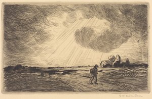 Thunder Storm (Zivatar) alkotó: Théophile Alexandre Steinlen
