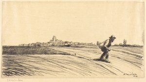 Csavargó a csomagjával (Le chemineau à la besace) alkotó: Théophile Alexandre Steinlen