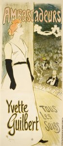Yvette Guilbert alkotó: Théophile Alexandre Steinlen