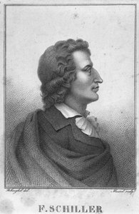 Friedrich Schiller (1759-1805) Massol metszet (megh. 1831) (metszet) (bw fotó)