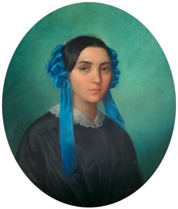 Egy fiatal lány portréja, 1843 alkotó: Theophile Gautier
