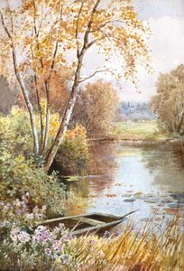 Ősz az Ouse-on (akvarell)
