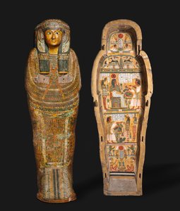 Nesykhonsu koporsója, Théba, a 21. végétől a 22. dinasztia elejéig alkotó: Third Intermediate Period Egyptian