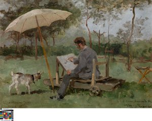 Armand Heins festés a szabadban alkotó: Théo van Rysselberghe