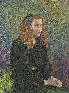 Fiatal nő zöld ruhában, Germaine Maréchal, 1893
