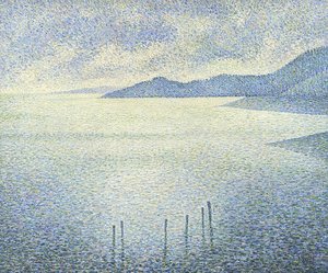 Tengerparti jelenet. 1892 körül alkotó: Théo van Rysselberghe