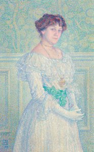 Laure Flé portréja, 1898. alkotó: Théo van Rysselberghe