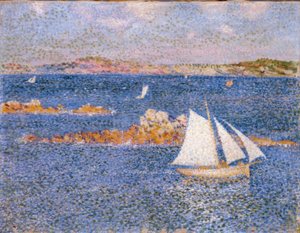Per-Kiridec sziklái közelében alkotó: Théo van Rysselberghe