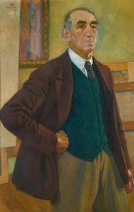 Önarckép zöld mellényben, 1924. alkotó: Théo van Rysselberghe