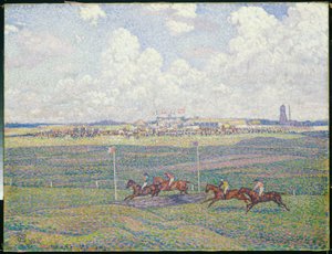 A Boulogne-sur-Mer-i lóversenypálya alkotó: Théo van Rysselberghe