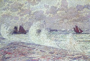 A tenger napéjegyenlőség idején, Boulogne-sur-Mer, 1900 alkotó: Théo van Rysselberghe