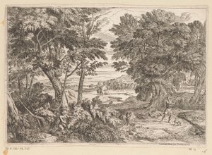 Árkádiai táj Kephalosszal és Prokrisszal Suite de Paysages (sorozat címe)