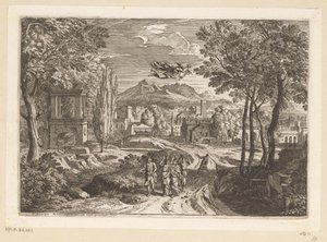 Árkádiai táj Kekrops lányaival Suite de Paysages (sorozat címe)