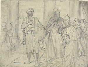 Othello beszéde a velencei szenátorokhoz alkotó: Théodore Chassériau