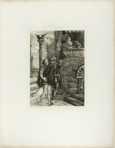 Ébredj! Micsoda Ho! Brabantio!lemez 1 (1. felvonás, 1. jelenet) az Othellóból alkotó: Théodore Chassériau