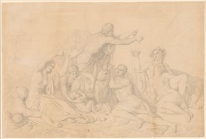 A Jupiter ápolása alkotó: Théodore Chassériau