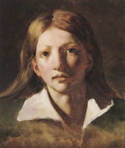 Portré tanulmány egy fiatalról alkotó: Theodore Gericault