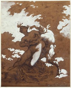 Szatír és nimfa alkotó: Theodore Gericault