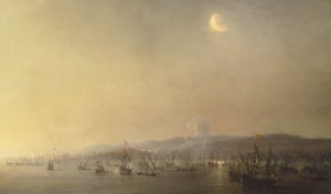 Tengeri ütközet Cartagenánál 1643. szeptember 3-án Théodore Gudin által 1844-ben