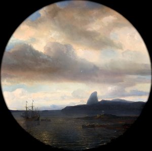 Villegagnon belép a Rio de Janeiro-i öbölbe 1555. november 10-én alkotó: Jean Antoine Theodore Gudin