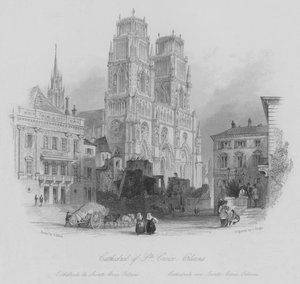 Ste-Croix katedrális, Orleans (metszet)