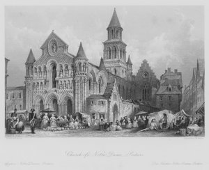 Notre Dame templom, Poitiers (metszet)