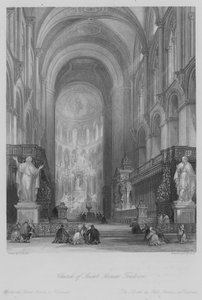 Saint Sernin templom, Toulouse (metszet)