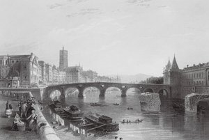 A toulouse-i híd (metszet) alkotó: Thomas (after) Allom