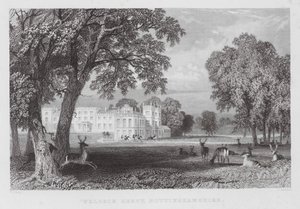 Welbeck Abbey, Nottinghamshire (metszet) alkotó: Thomas (after) Allom