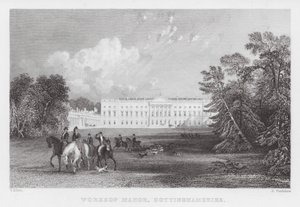 Worksop Manor, Nottinghamshire (metszet) alkotó: Thomas (after) Allom
