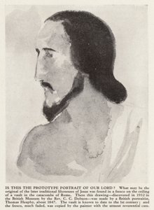 Jézus Krisztus portréja a római katakombákból (litho) alkotó: Thomas (after) Heaphy