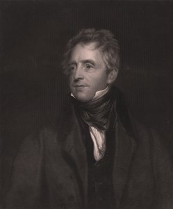 John Fawcett (1768-1837) angol színész portréja, W J Edwards metszete Thomas Lawrence festményéből, 23x32 cm, Virtue and Co Publisher, London