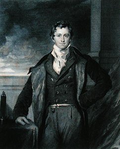 Sir Humphry Davy (1778-1829) portréja, John Ayton Paris „Sir Humphry Davy élete” című művéből, W.H. Worthington
