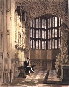 Hetedik Henrik kápolna, R tábla a „Westminster Abbey”-ből, metszett J. Bluck (fl.1791-1831) pub. Írta: Rudolph Ackermann (1764-1834) 1812 (akvatinta)