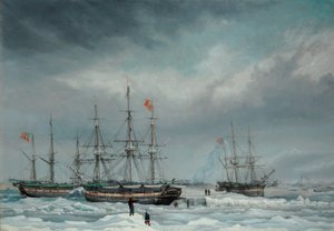 A Jane, Viewforth és Middleton gyorsan a jégen alkotó: Thomas A. Binks